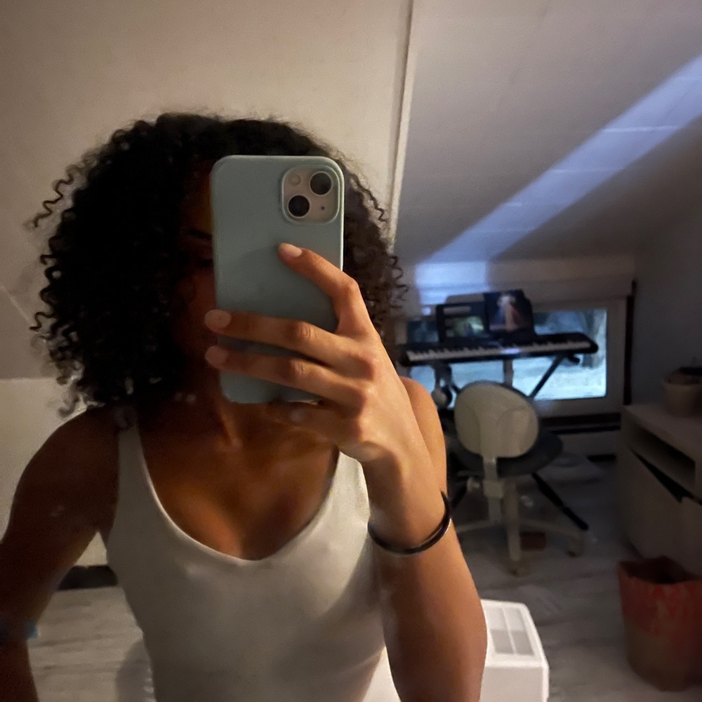 White Sleeveless Top